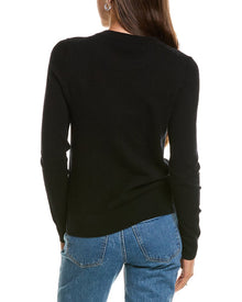 InCashmere | Womens | Basic Crewneck 100% Cashmere Sweater | Black