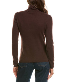InCashmere | Womens | Basic Turtleneck 100% Cashmere Sweater | Brown