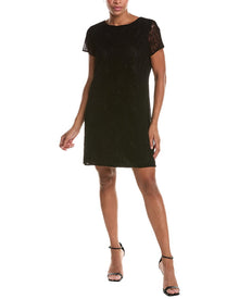 Jude Connally | Womens | Ella Flocked Lace Dress | Black