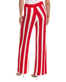 Rowing Blazers | Womens | Knit Stripe Wool-Blend Pant | Red