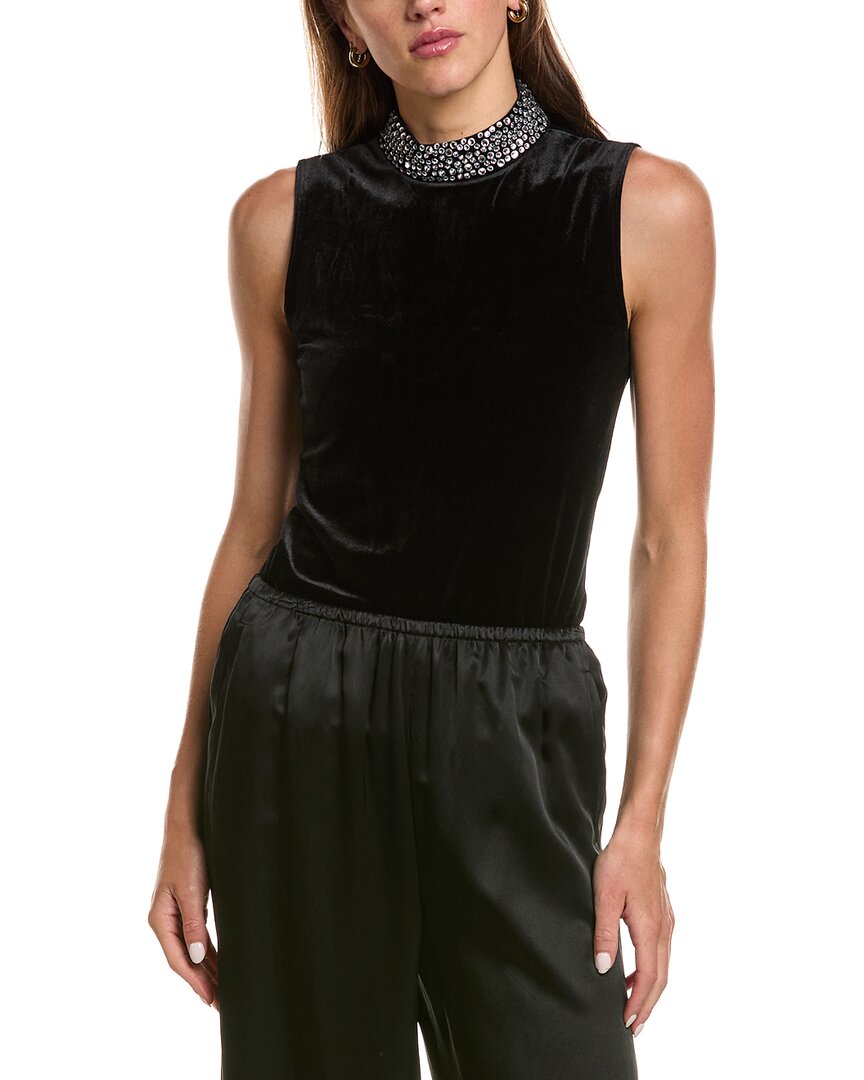 L'AGENCE | Womens | Madelyn Mock Neck Top | Black