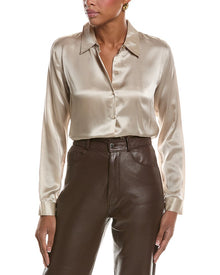 L'AGENCE | Womens | Tyler Silk Blouse | Grey