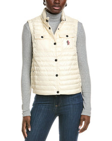 Moncler | Womens | Grenoble Guamiane Polyamide Vest - II | Off-White