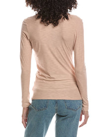 James Perse | Womens | Henley Top | Pink