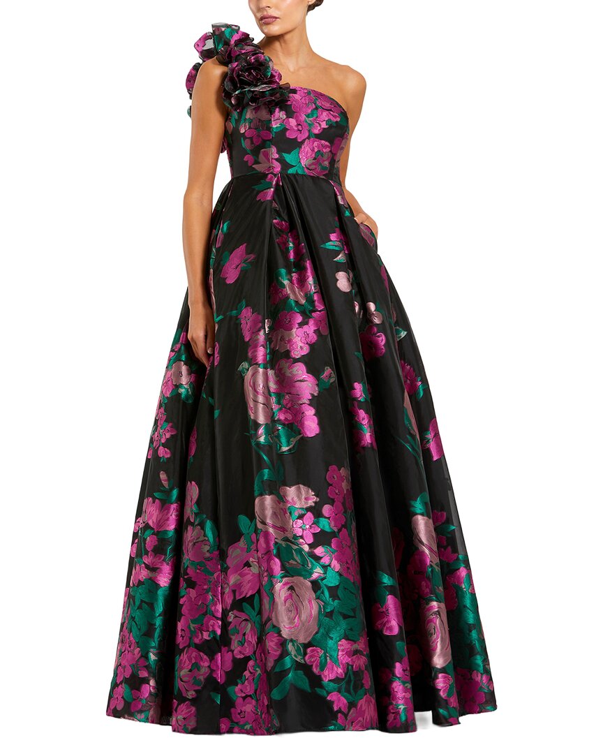 Mac Duggal | Womens | Brocade Ball Gown | Black