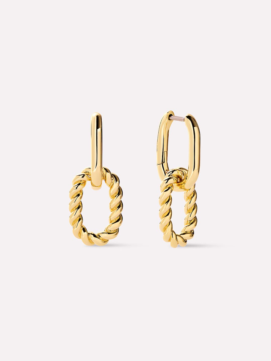 Ash Double Mini Drop Earrings | 14K Gold on Brass