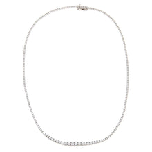 Lab Grown Diamond Graduated Tennis Necklace 14K - Adina's Jewels