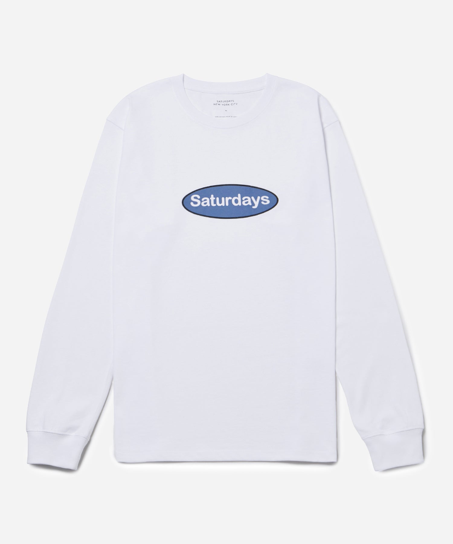 White | Patch Logo LS Tee