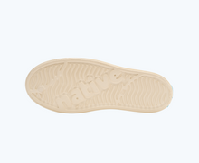 Bottom view of a Native Shoes Kids Jefferson Clog Print Kids | Bone White/ Shell White/ Seaweed Ink Tropic Footwear