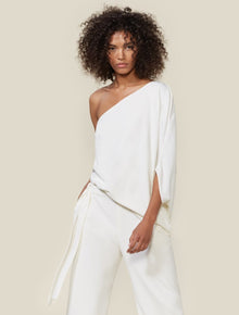 ONE SHOULDER JUMPSUIT - Halston