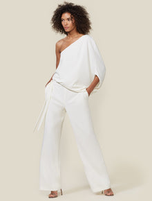 ONE SHOULDER JUMPSUIT - Halston