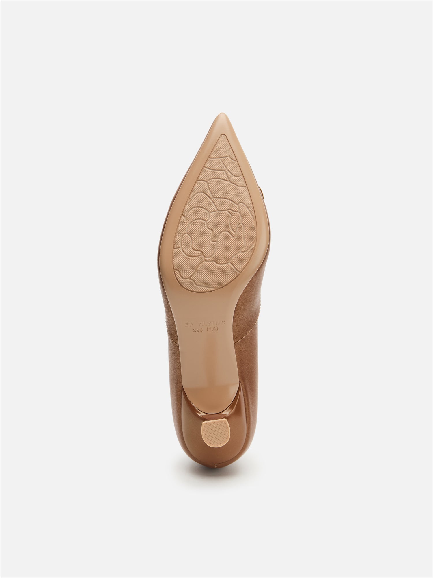 Lucky Knot High-Heeled Flats | Brown