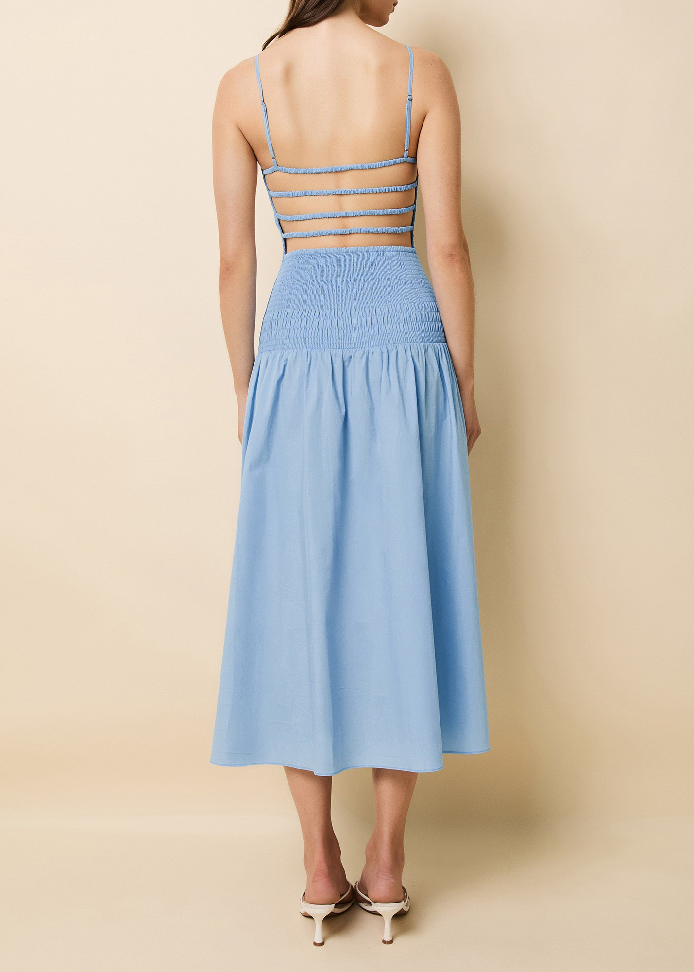 Womens | Vida Dress Poplin | Open Water