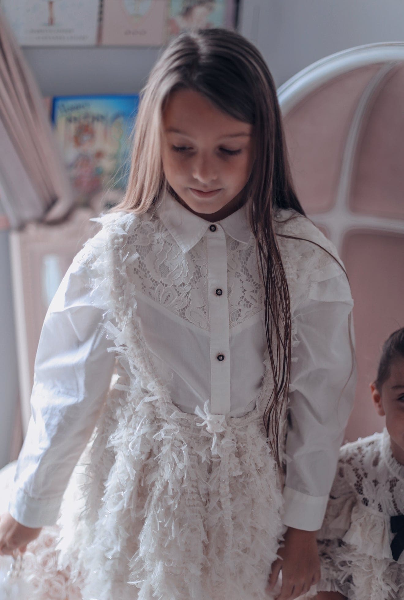Baby Girls | Ivanna Blouse and Skirt Set | Ivory
