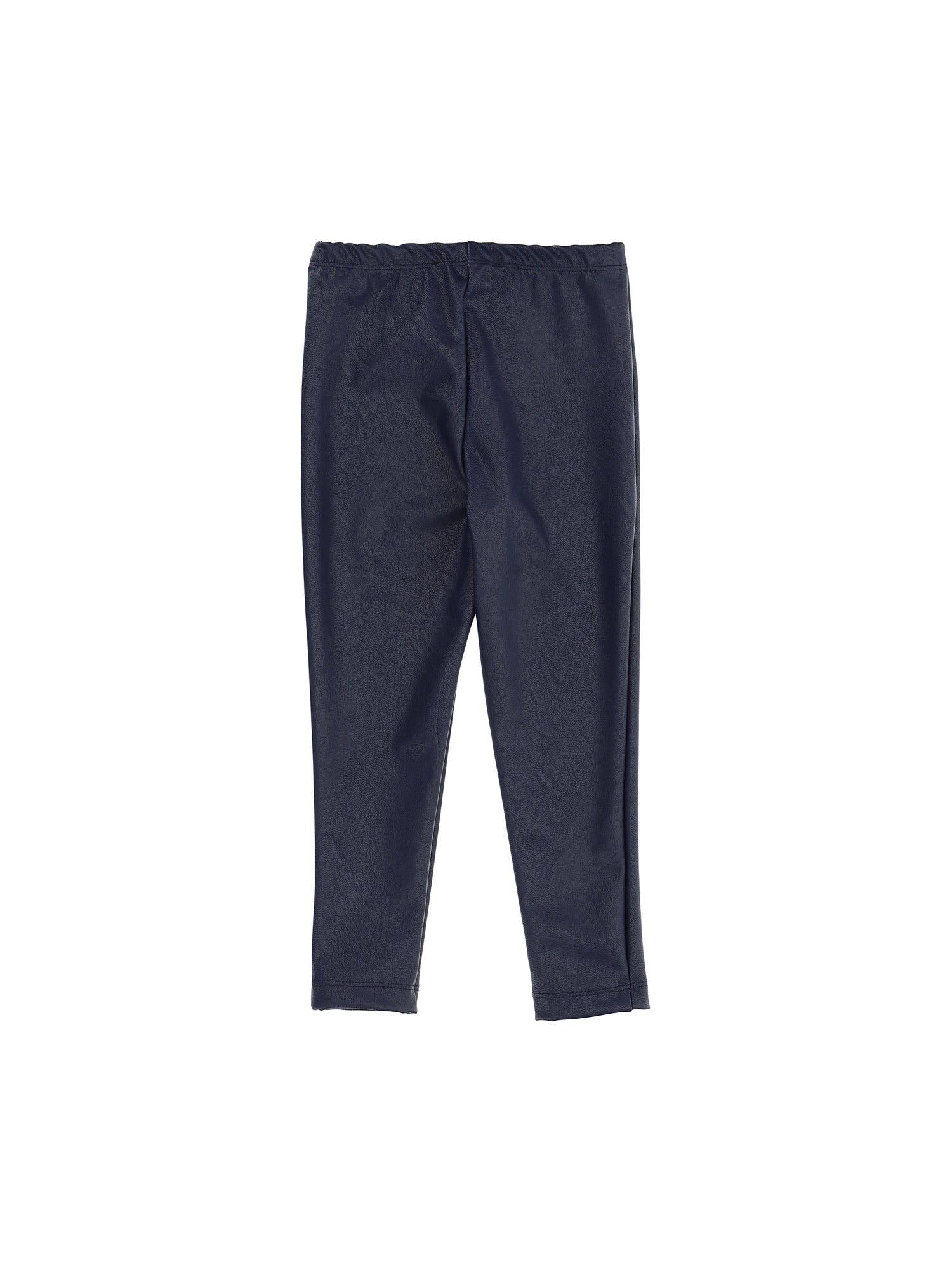 Girls | Coated Fabric Leggings | Dark Blue