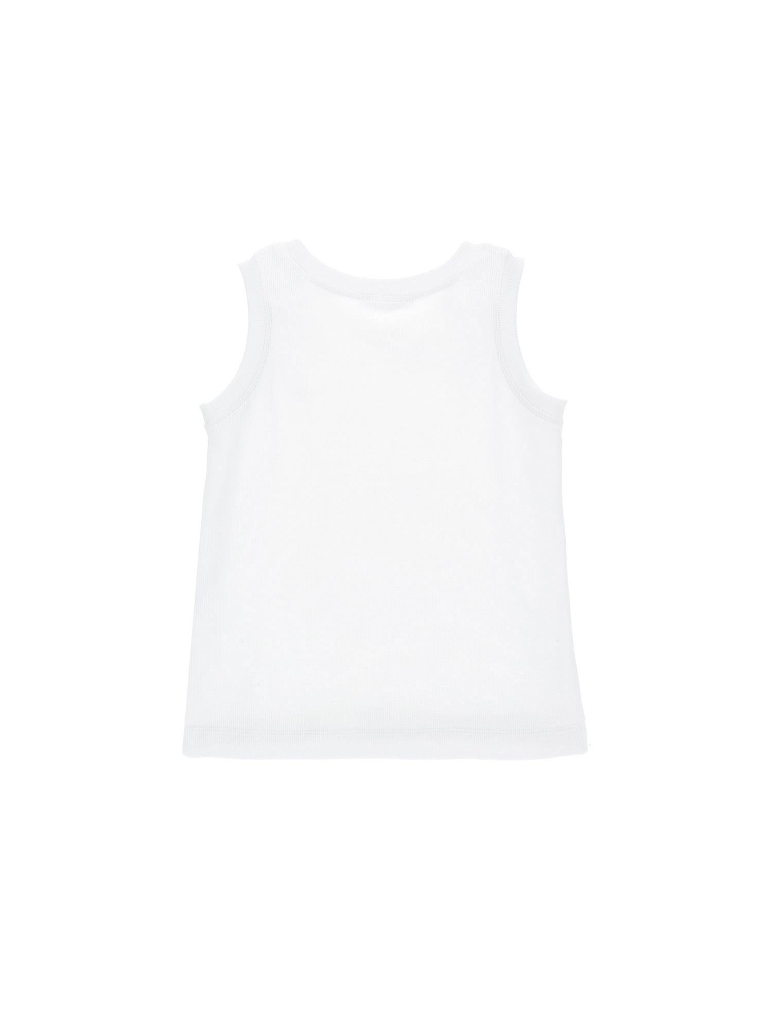 Girls | Ribbed Viscose Tank Top | White