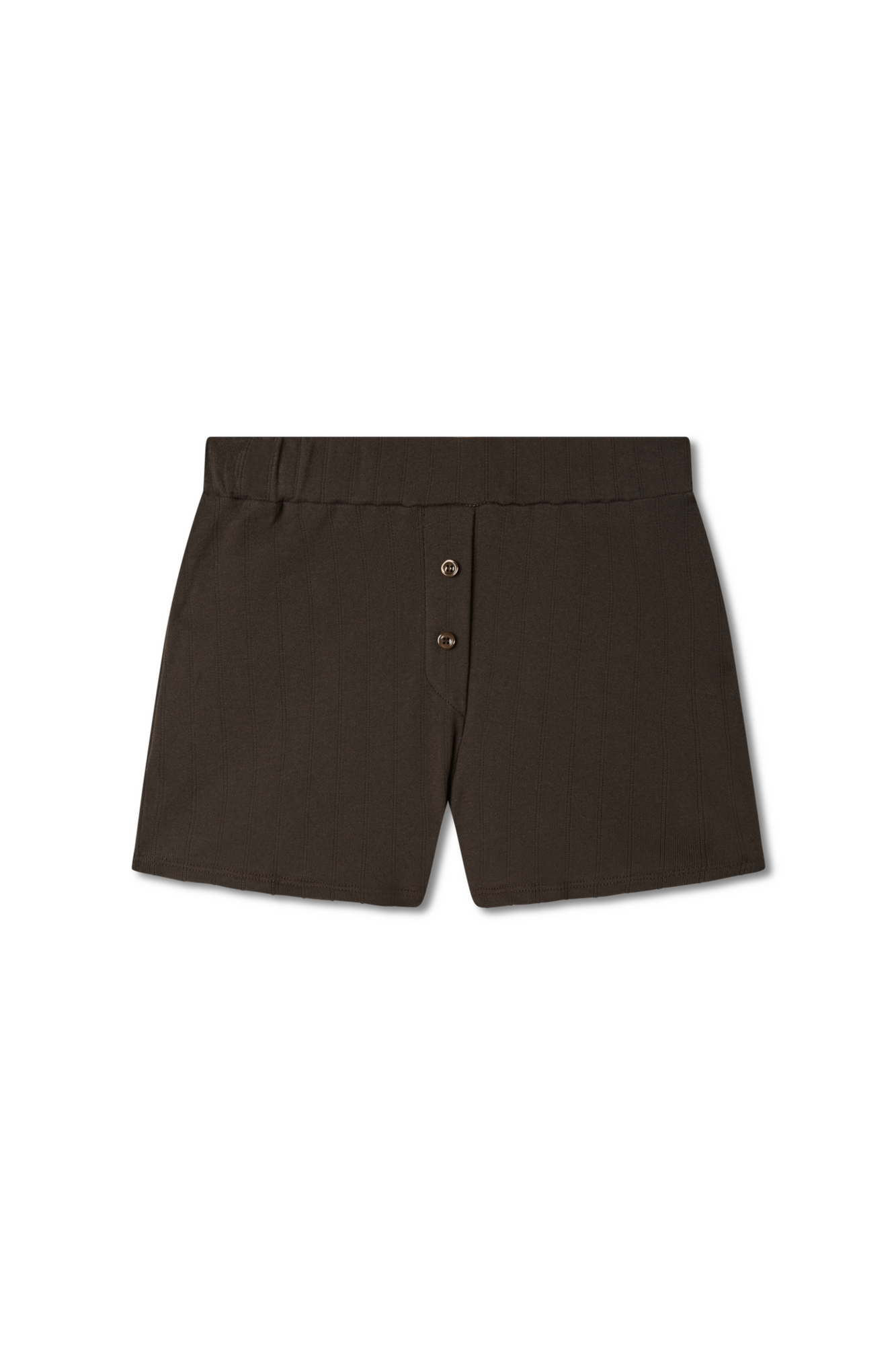 Pointelle Lounge Short | Espresso