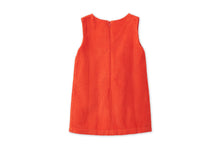 Girls | Organic Cotton Corduroy Dress | Dark Coral