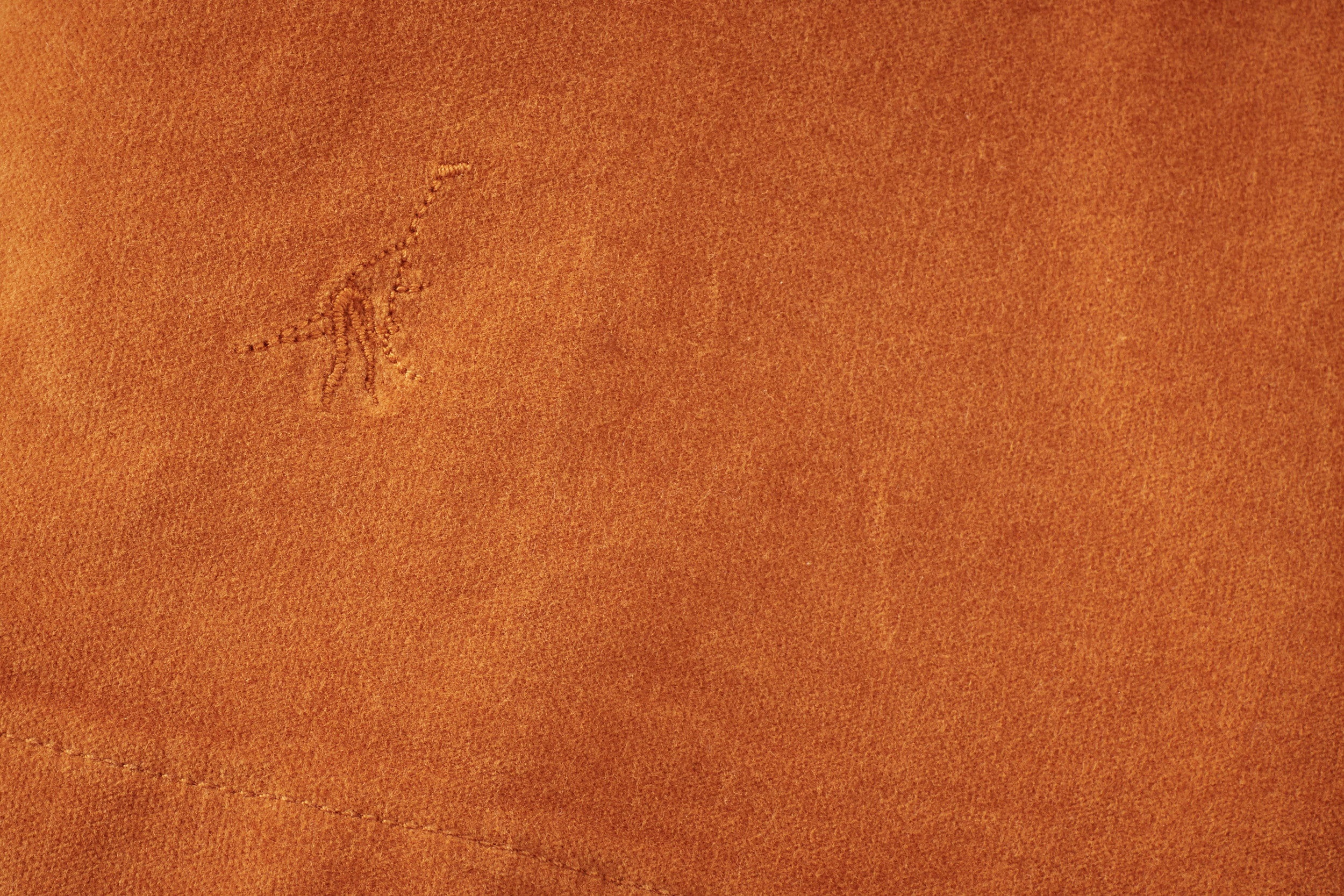 Girls | Organic Cotton Velvet Dress | Raw Sienna