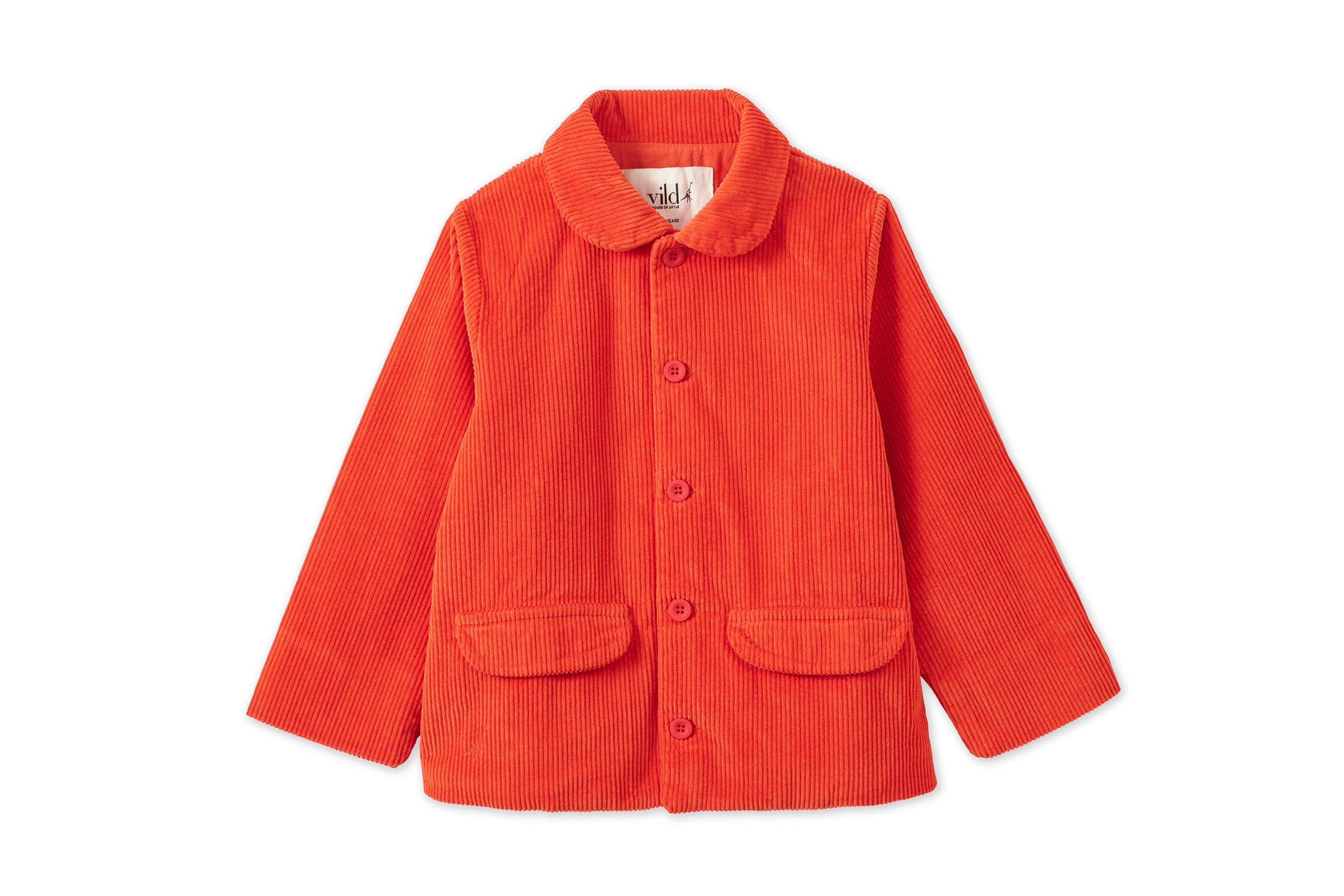 Unisex | Organic Corduroy Jacket | Dark Coral