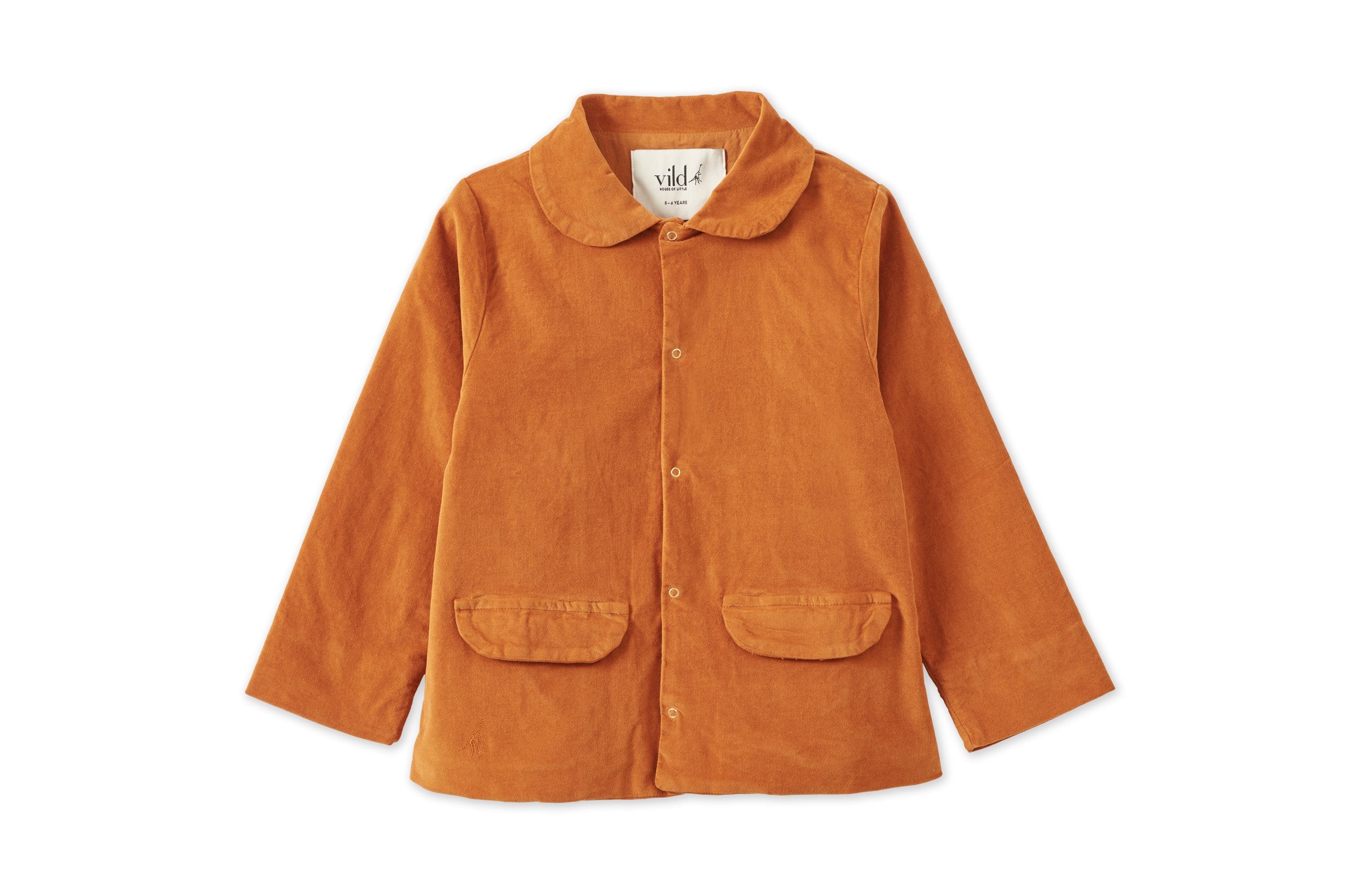Unisex | Organic Cotton Velvet Jacket | Raw Sienna