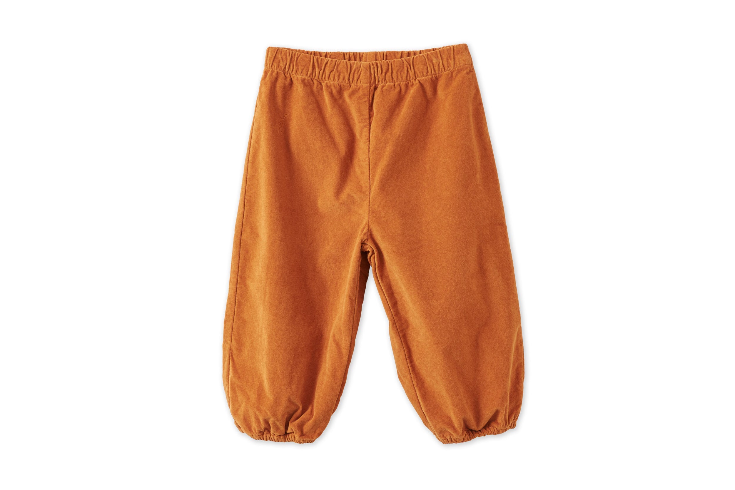 Unisex | Organic Cotton Velvet Trousers | Raw Sienna