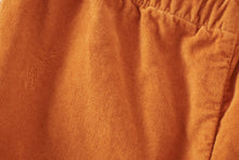 Unisex | Organic Cotton Velvet Trousers | Raw Sienna