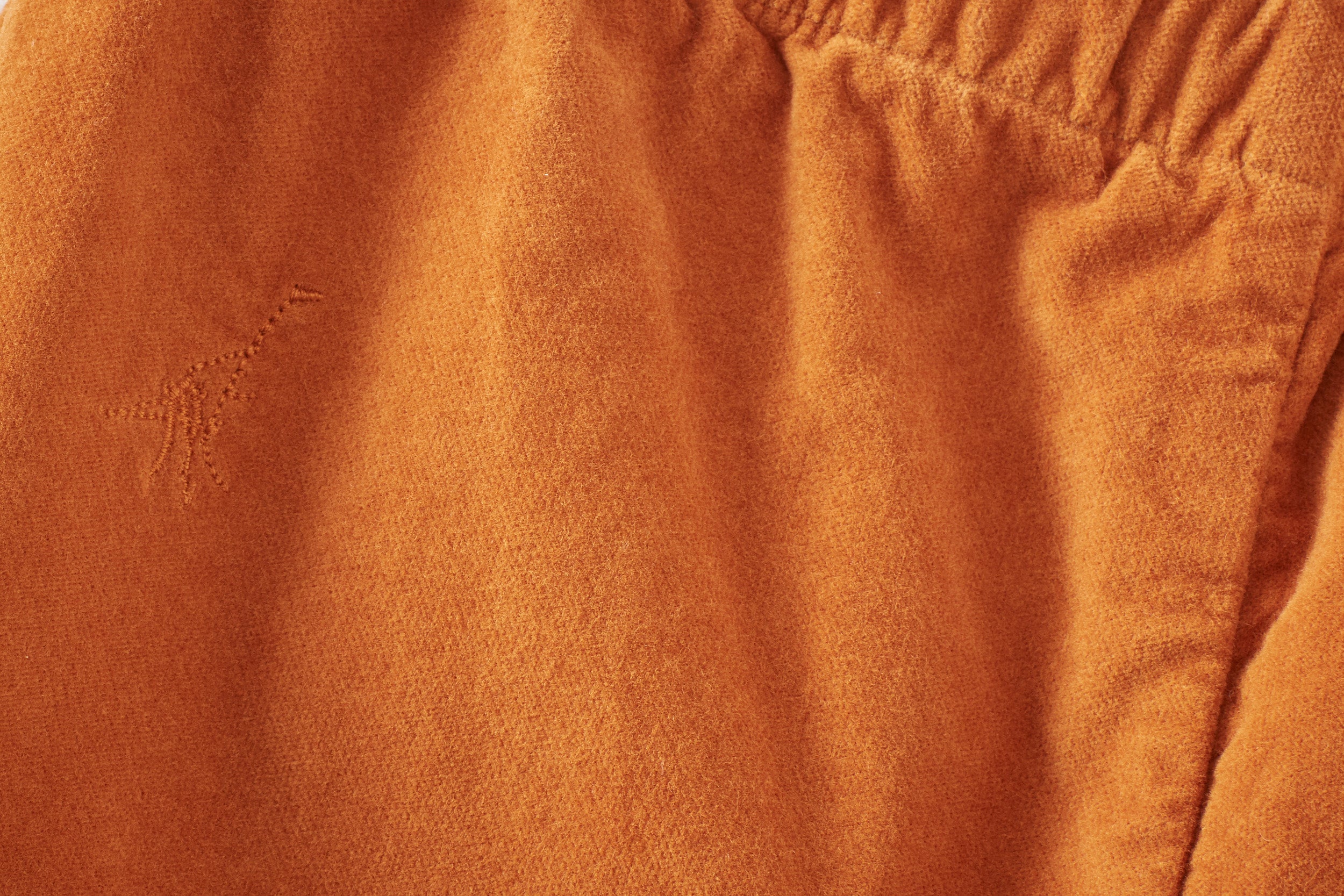 Unisex | Organic Cotton Velvet Trousers | Raw Sienna