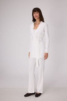 Pointelle Lounge Robe | OffWhite
