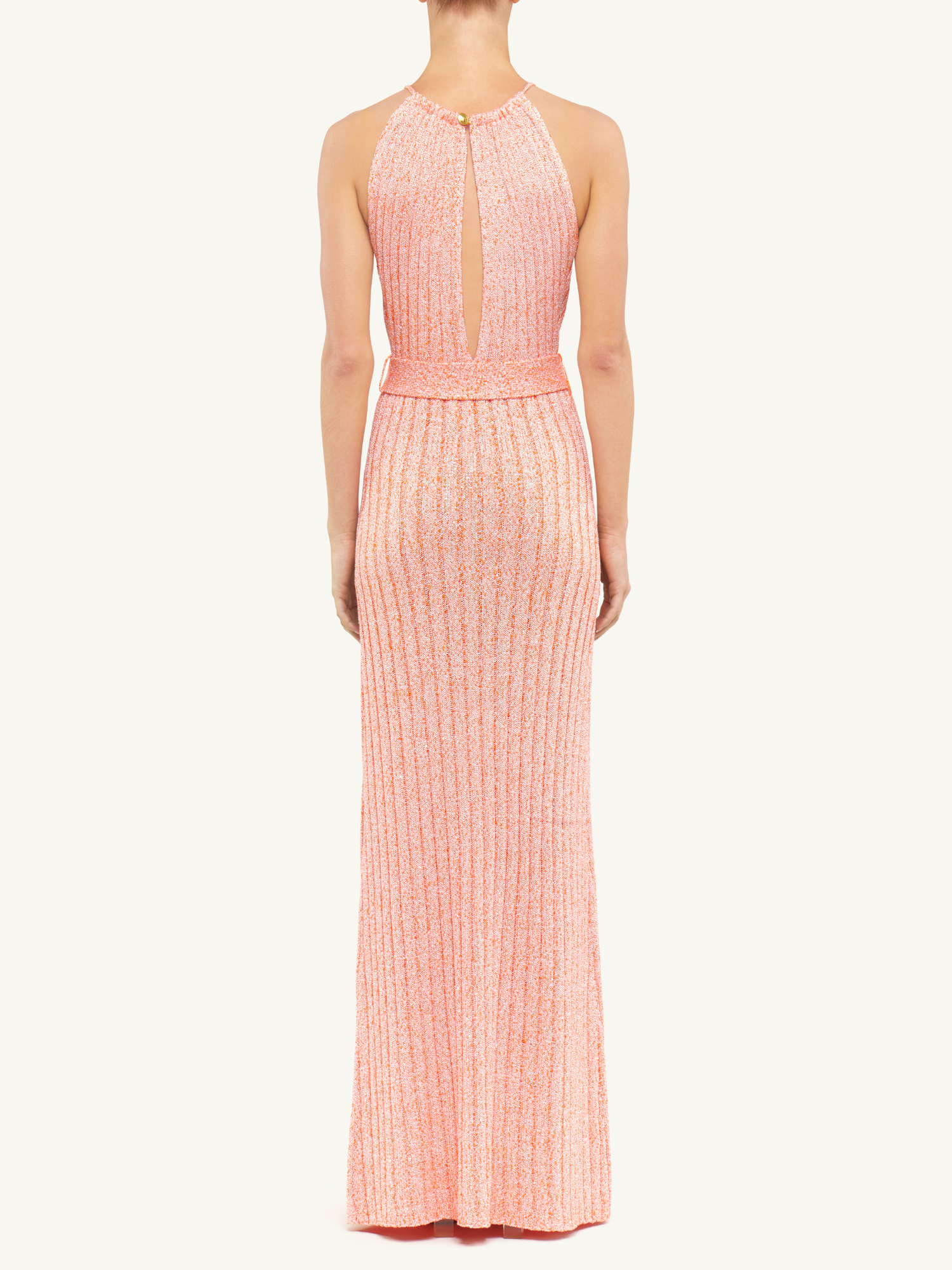 Valeria Dress | Peach Sequin