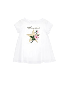 Girls | Maxi Star Jersey T-Shirt | White