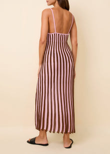 Womens | Kaylee Dress | Chestnut/Carnation Ombre