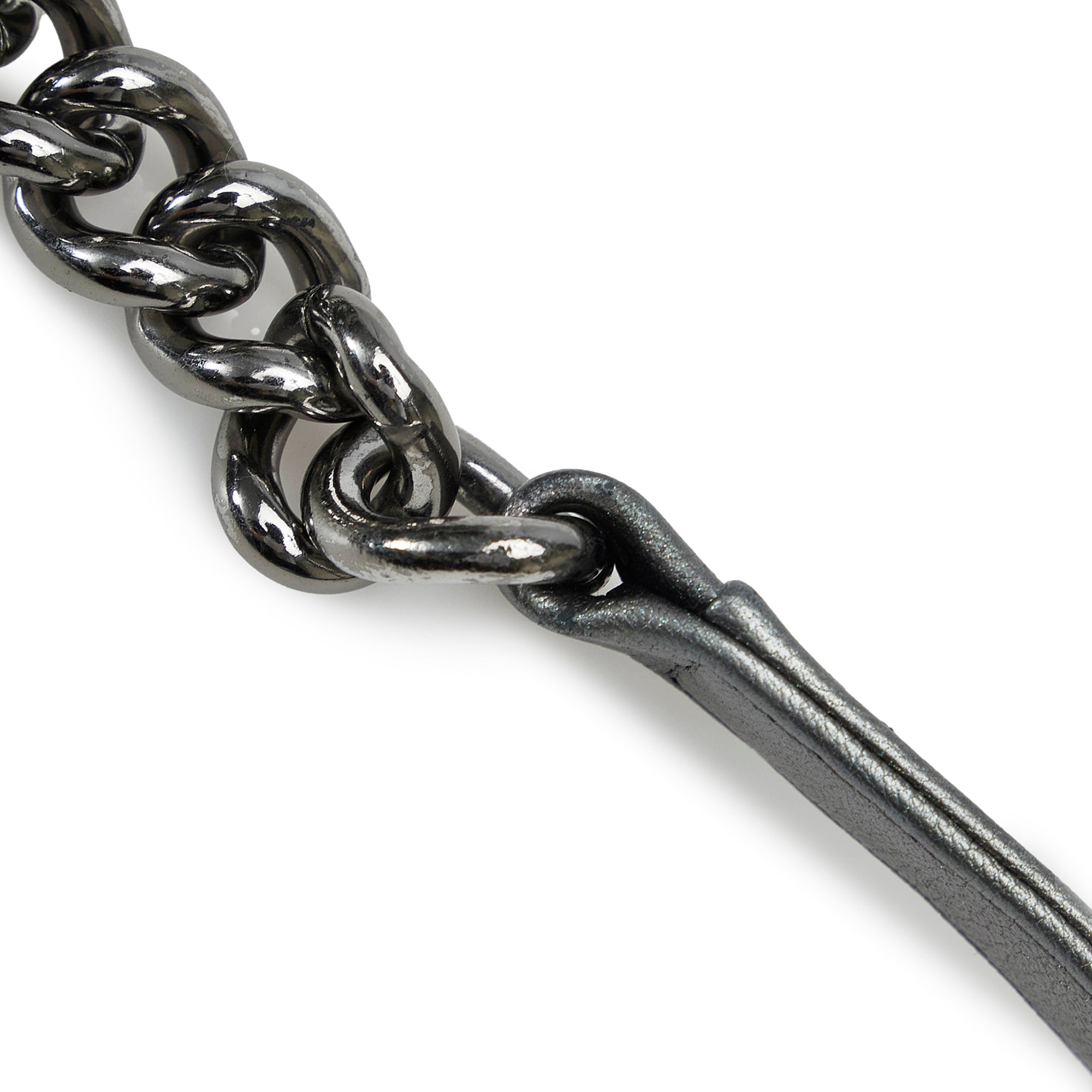 Chanel | Pre-Owned Old Medium Quilted Perforated Metallic Lambskin Boy Flap | Gray