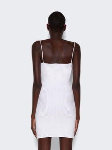 Women | alexanderwang | Clear Crystal Rib Mini Dress | White