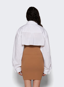 Women | alexanderwang | Pre-styled Cropped Cami And Button Up Dress Camel And White | Multi