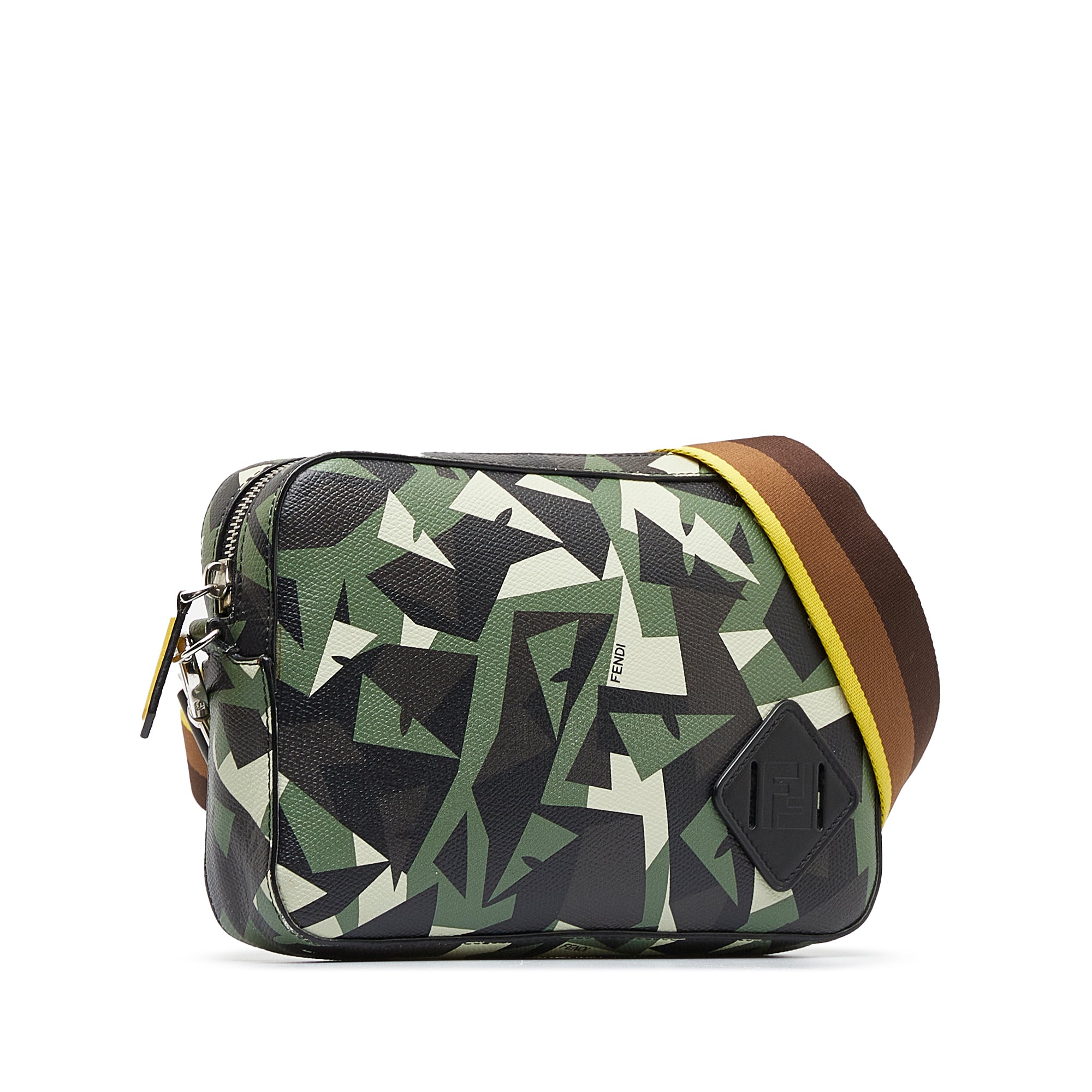 Fendi Pre-Owned Monster Eyes Camouflage Camera Bag | Women | Green