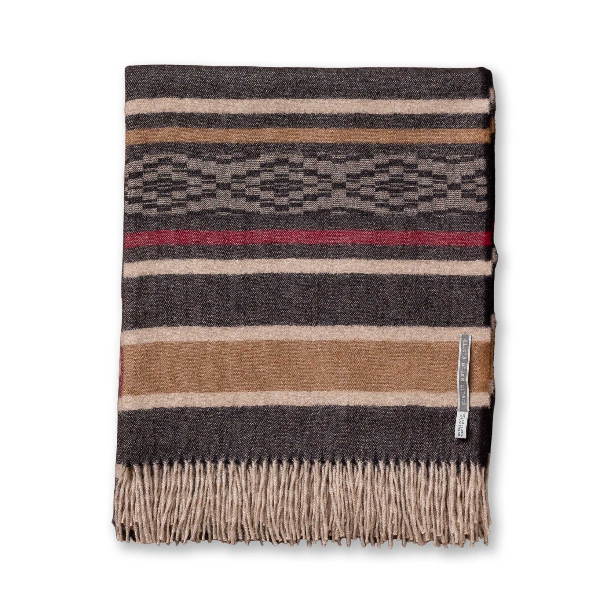 Casablanca Throw | Chocolate / Brick