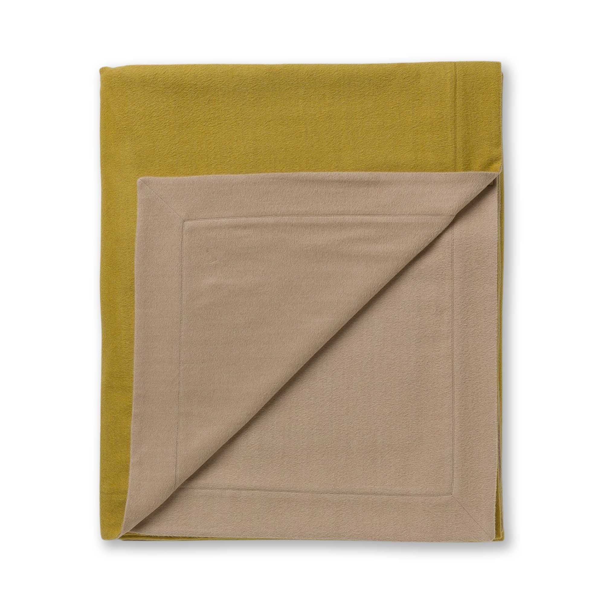 Hudson Bed Blanket | French Yellow / Beige