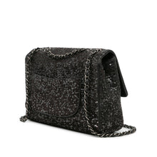 Chanel | Pre-Owned Jumbo Sequined Lambskin Moonlight On Water Flap | Black