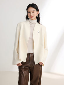 Selected Cashmere Coat | White