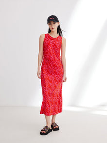 Sleeveless Dress | Red