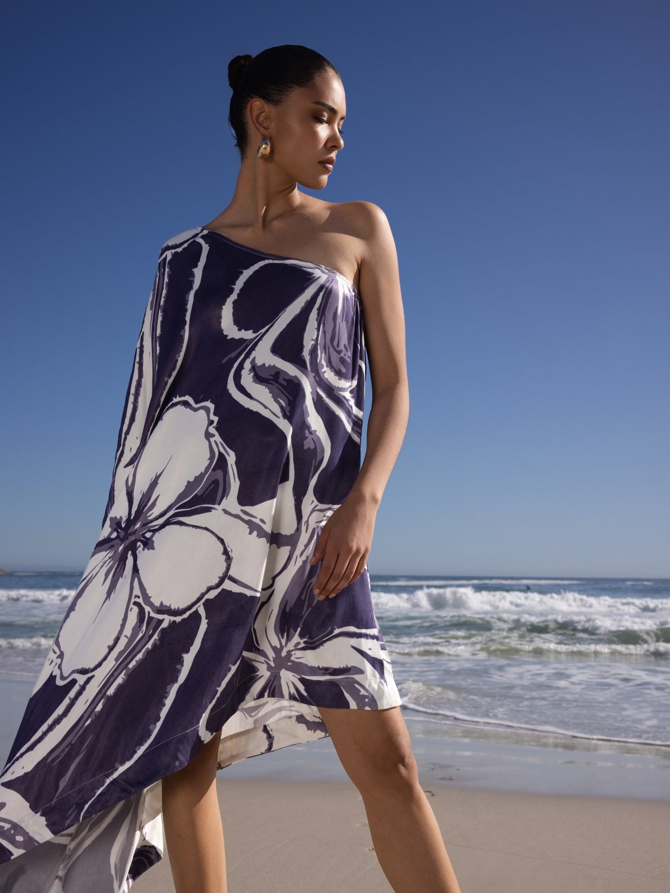 Mini Satu FSC® Certified Viscose Dress | Sora Navy