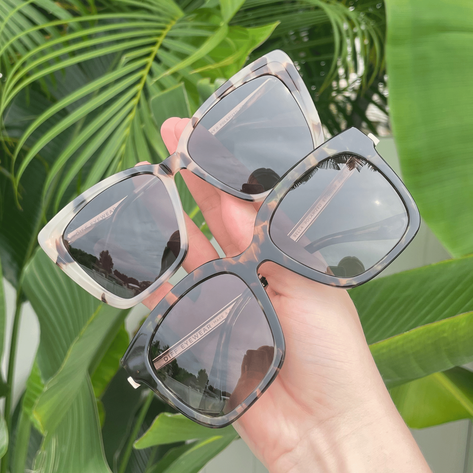 Womens | Becky II Sunglasses | Cream Tortoise | Grey Polarized Lenses