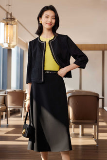 Acetic Acid Pleated Jacket | Black