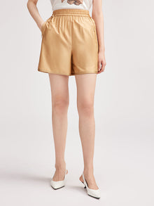 Silk Quark Shorts | Khaki