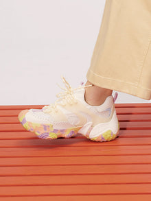 Light Colorful Running Shoes | Beige