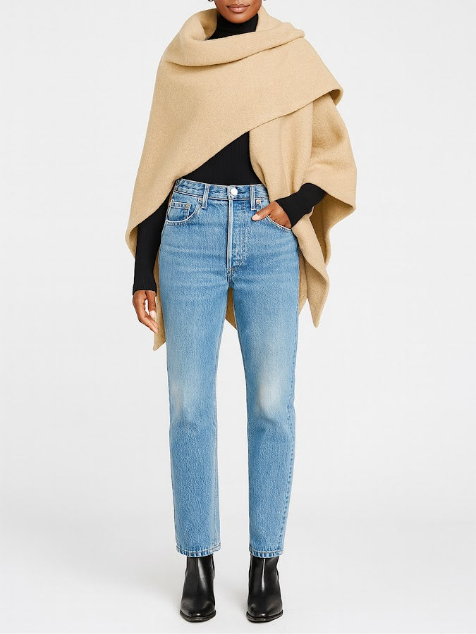 Wrap Cape | Solid Cream