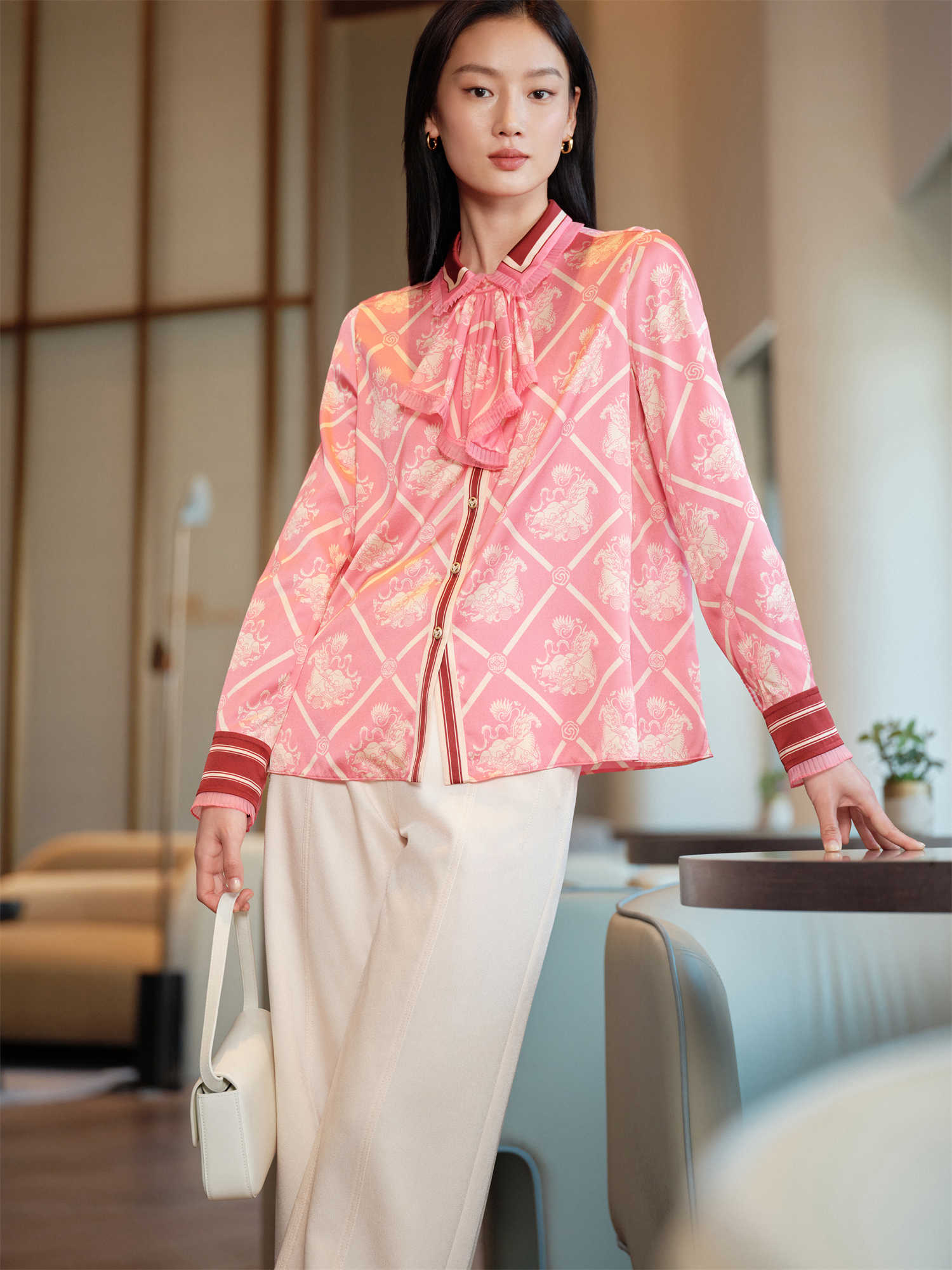 Mulberry Silk Shirt | Pink