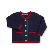 Kids | Salzburg Cardigan | Navy / Scarlet