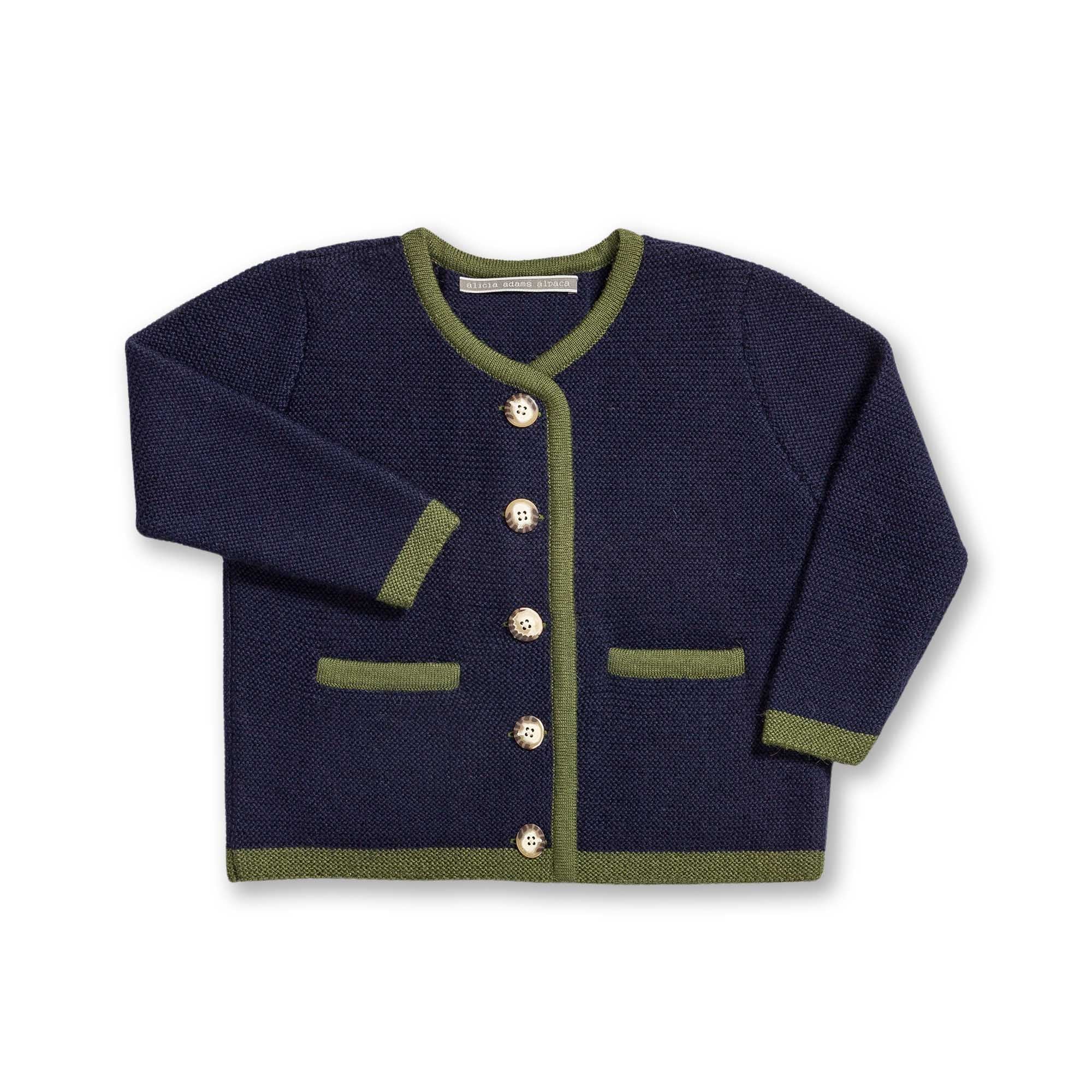 Kids | Salzburg Cardigan | Navy / Pine